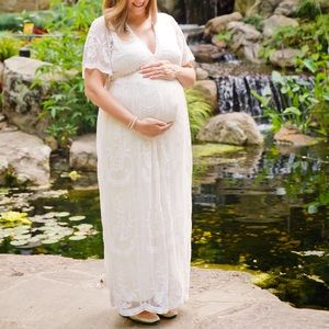 PinkBlush Maternity Lace Dress